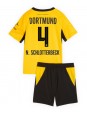 Otroški Nogometna dresi replika Borussia Dortmund Nico Schlotterbeck #4 Domači 2026-27 Kratek rokav (+ hlače)